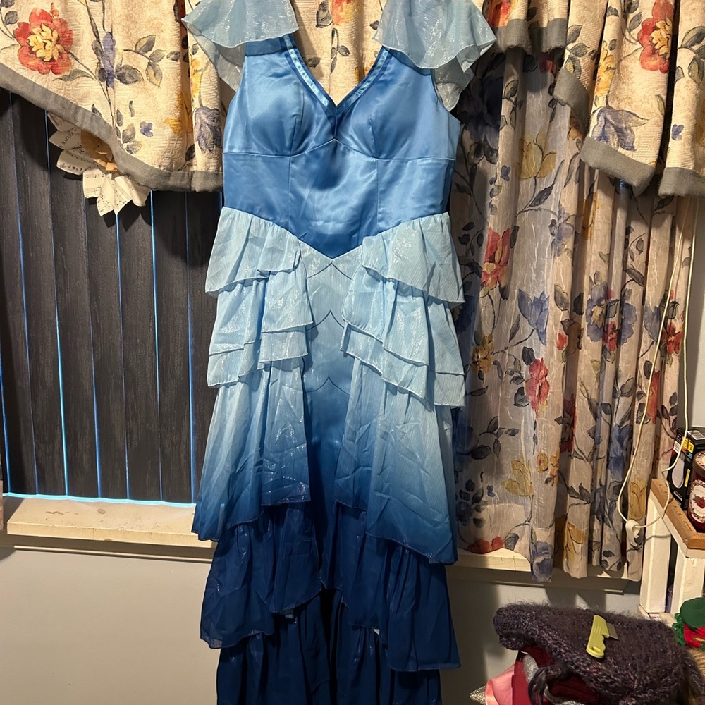 Elegant Blue Hermione Granger Yule Ball Dress